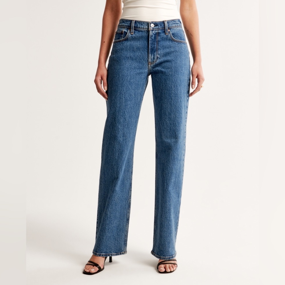 Abercrombie & Fitch Blue Straight Leg Jeans size 10